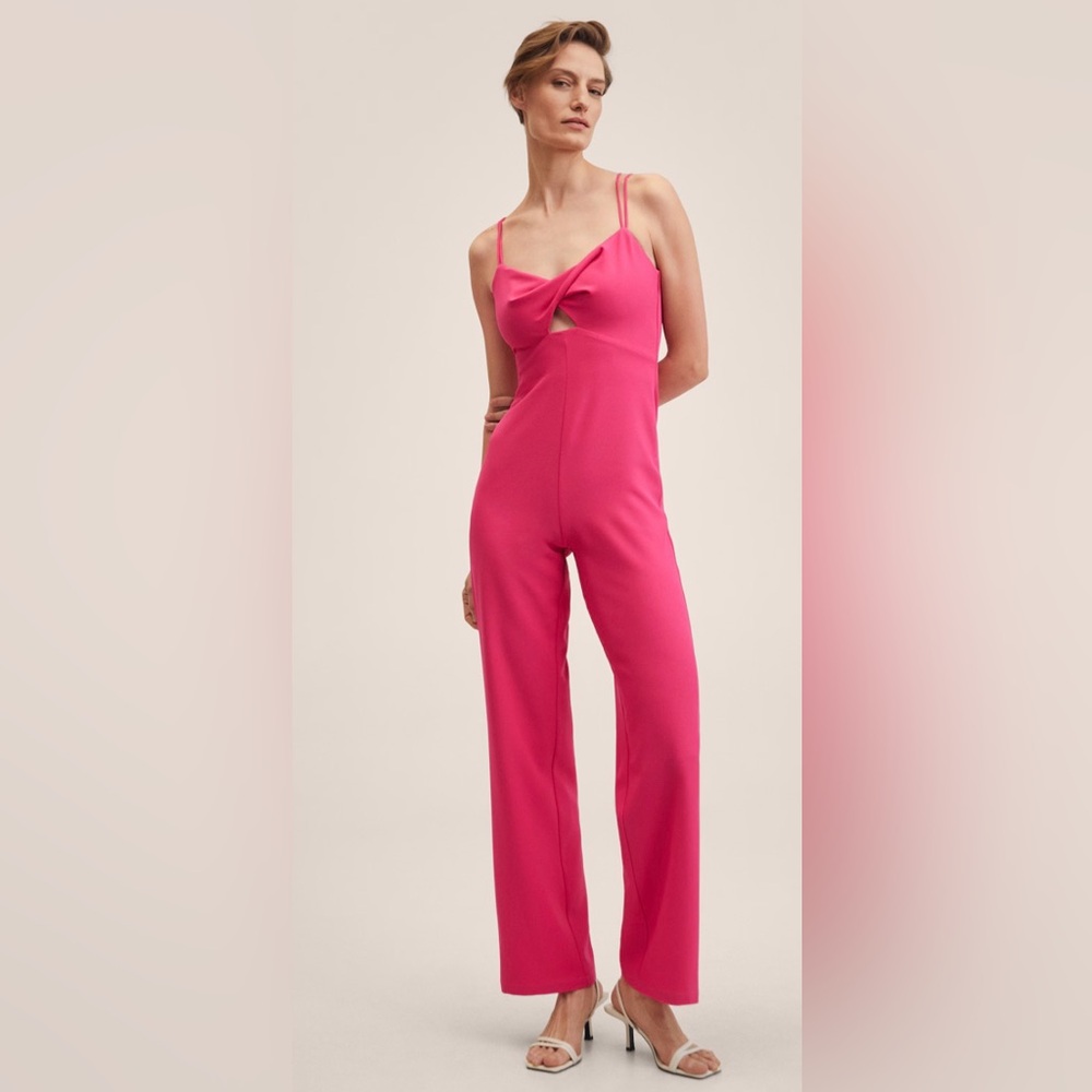 Mango Cut-out detail jumpsuit NWT